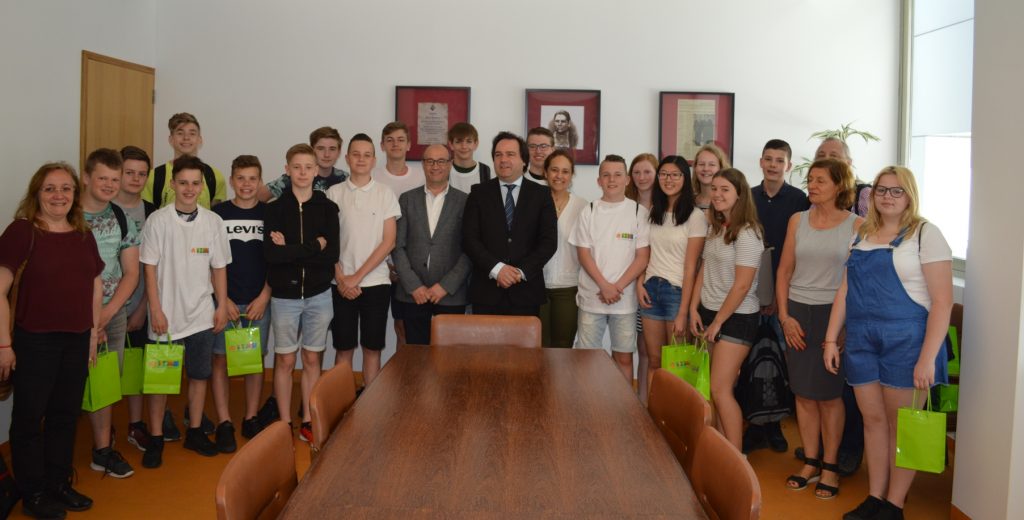 Presidente da Câmara recebeu alunos holandeses de Venray